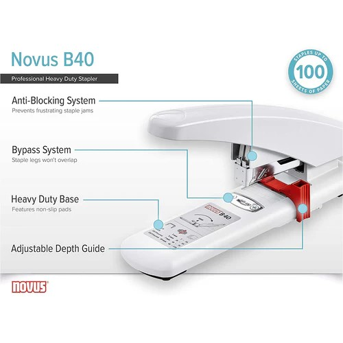 The Novus B40 heavy-duty stapler