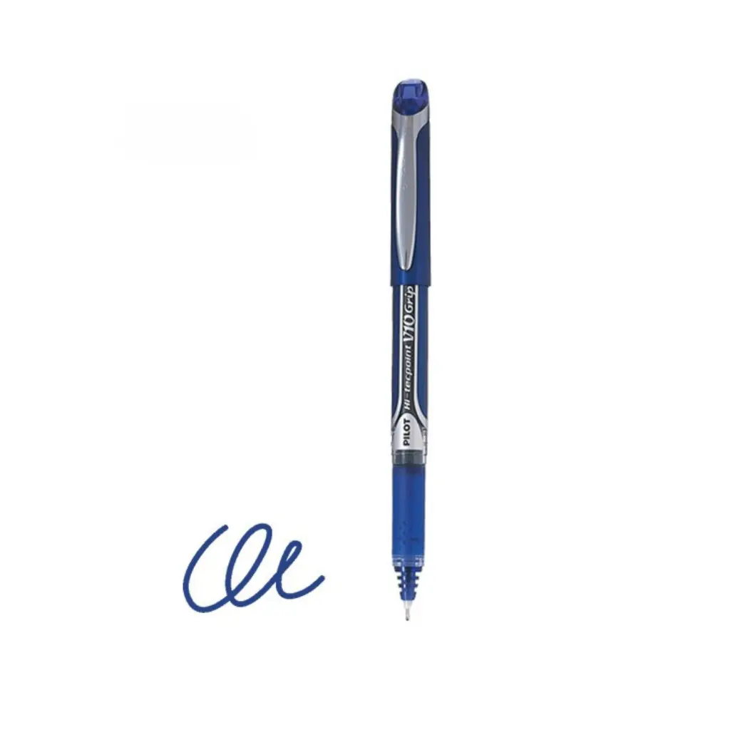 Pilot V10 Grip 0.1mm Tip, Blue 3.webp