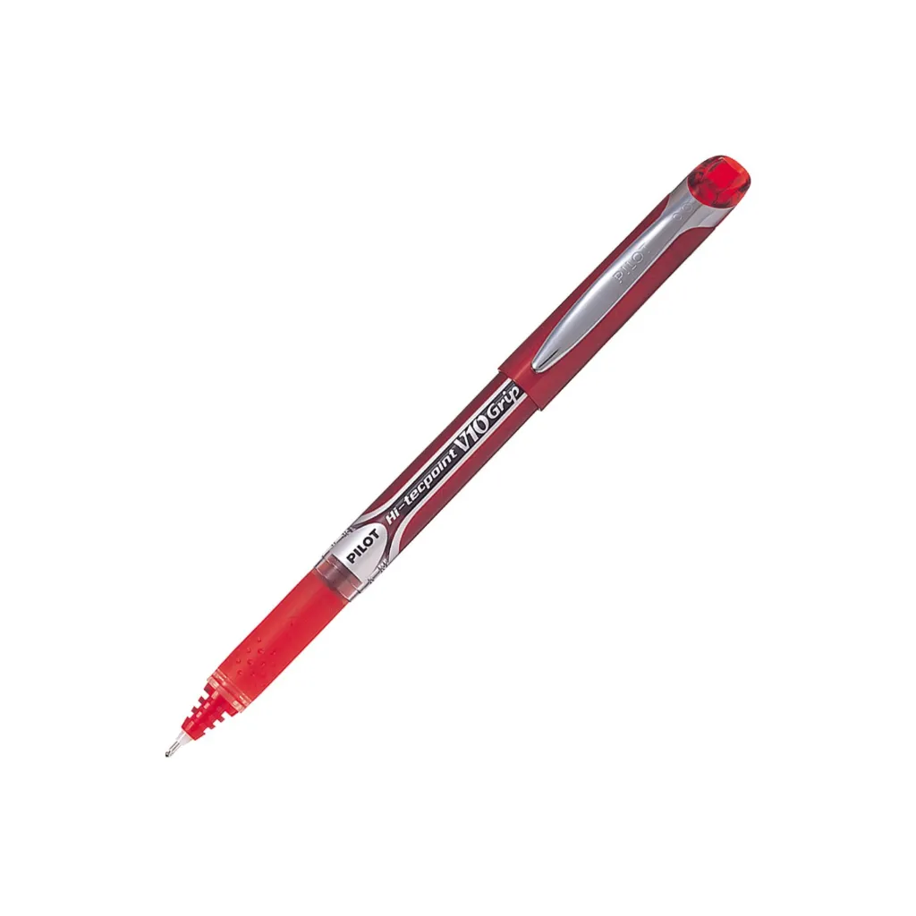 Pilot V10 Grip 0.1mm Tip, Red 3.webp