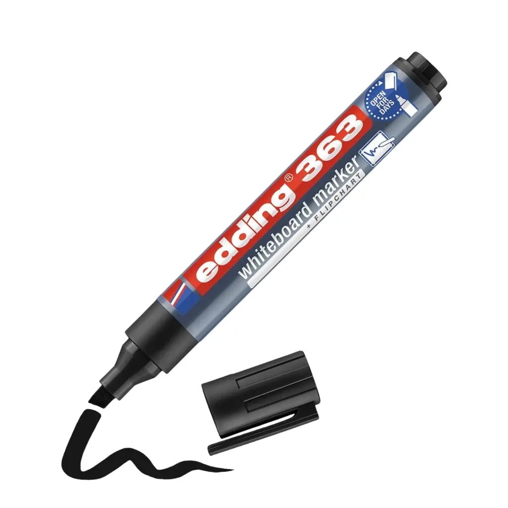 Edding 363 Whiteboard Marker Black2.webp