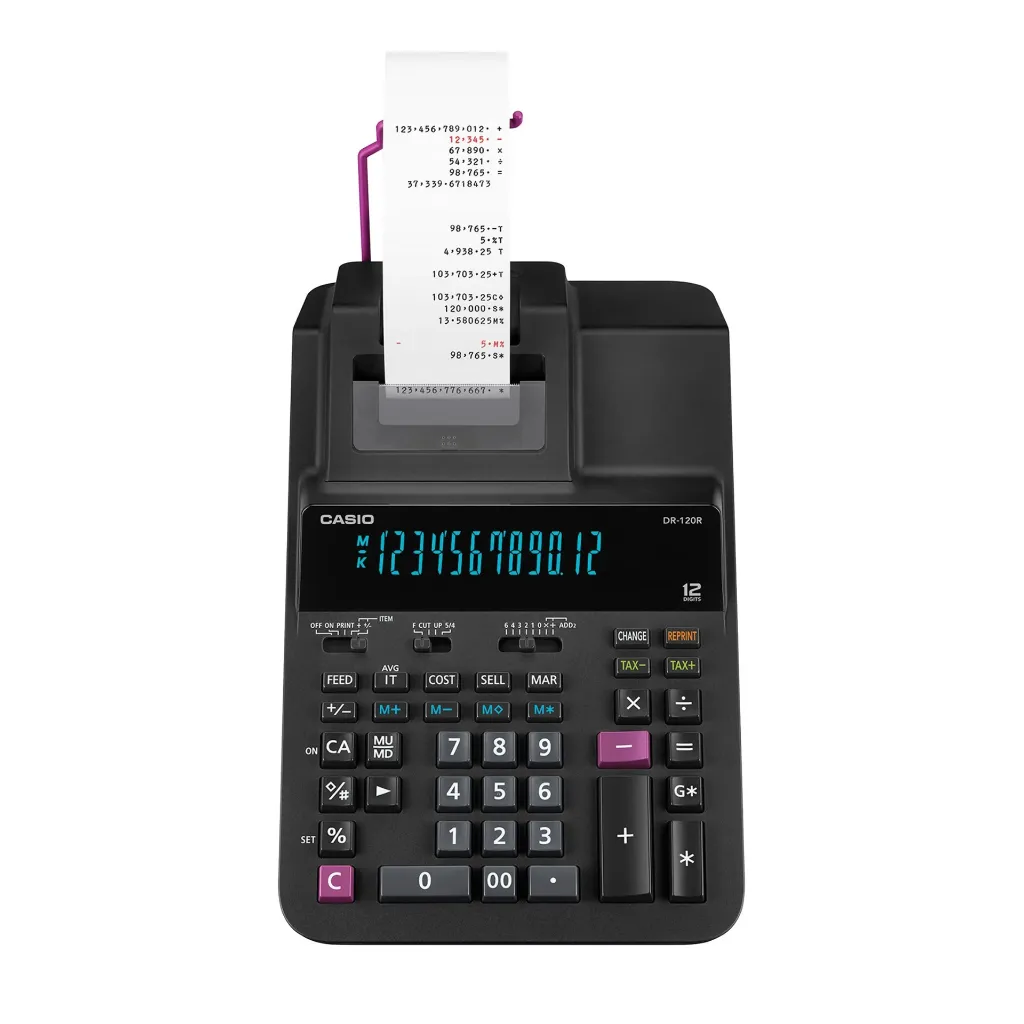 Casio Printing Calculator DR-120R.webp