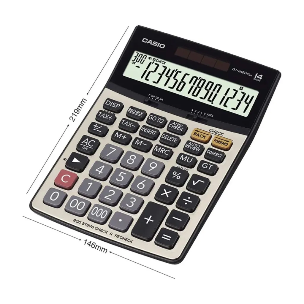Casio Calculator DJ-240D Plus 1 .webp
