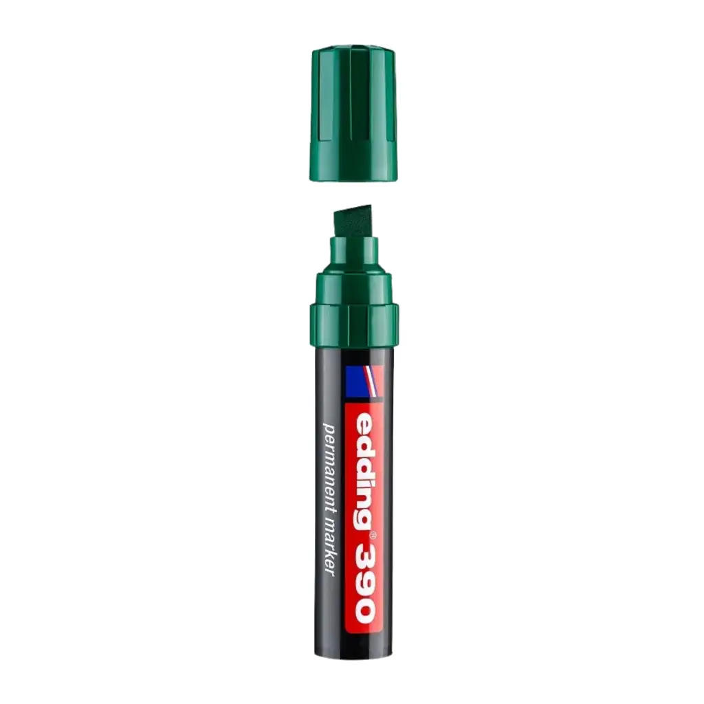 Edding 390 Permanent Marker - Green Large Markings1.webp