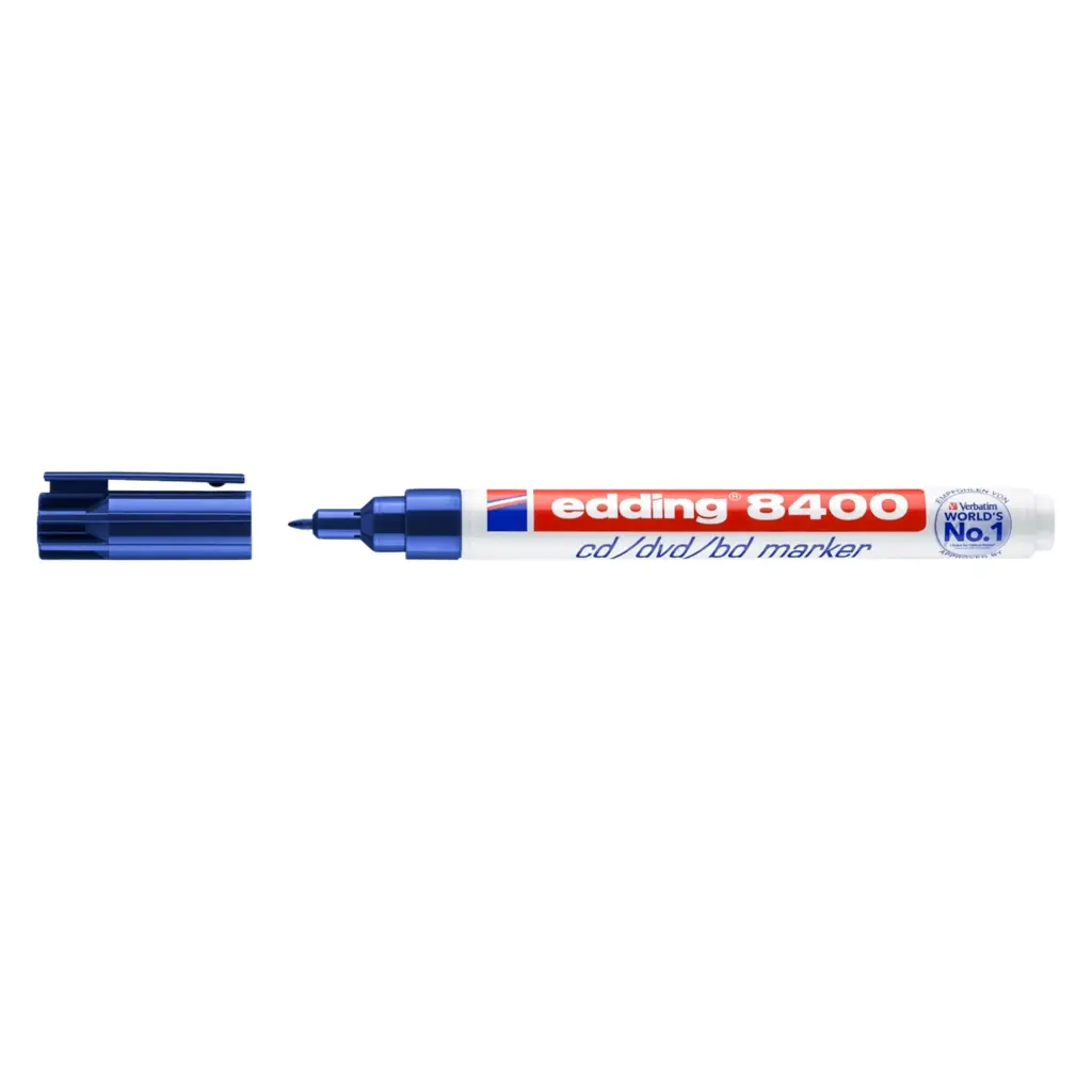 Edding 8400 CDDVD Marker Blue3.webp