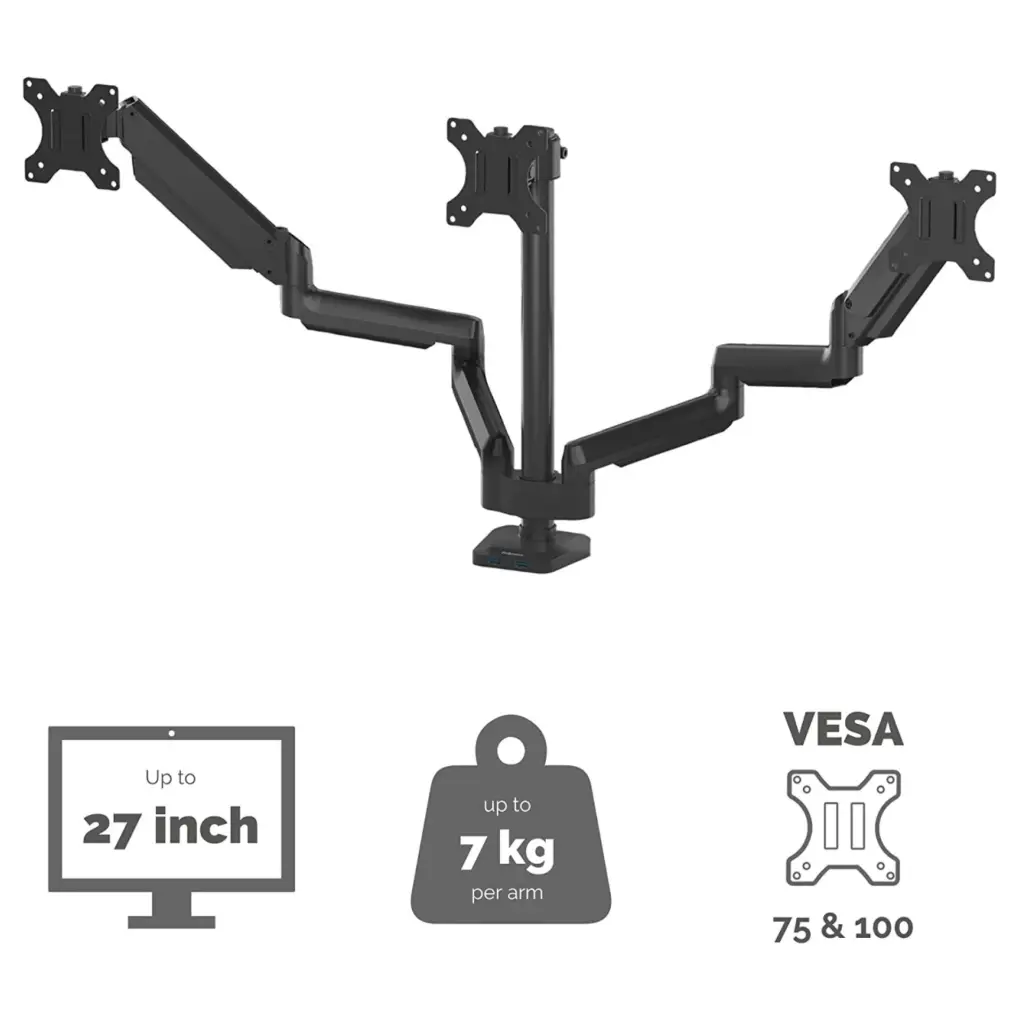 Fellowes Platinum Series Adjustable Triple Monitor Arm5.webp