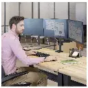 Fellowes Platinum Series Adjustable Triple Monitor Arm 7.webp