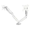 Fellowes Platinum Series Adjustable Dual Monitor Arm - White 5 .webp