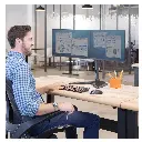 Fellowes Professional Series Free-Standing Dual Horizontal Monitor Arm 5.webp
