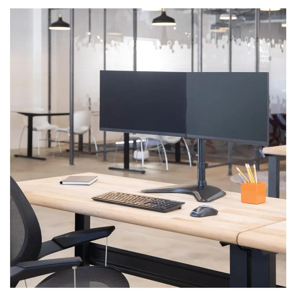 Fellowes Professional Series Free-Standing Dual Horizontal Monitor Arm 7 .webp