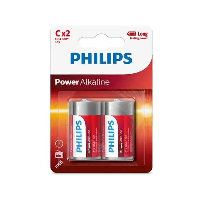 Philips Batteries Power Alkaline C