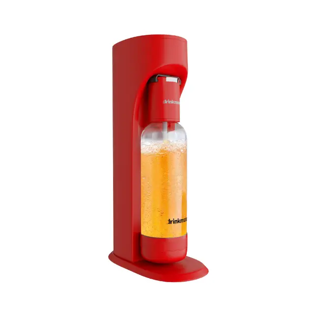 Drinkmate soda machine, red