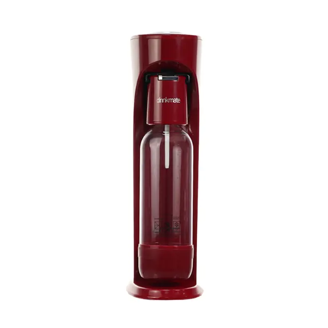 Drinkmate soda machine, red