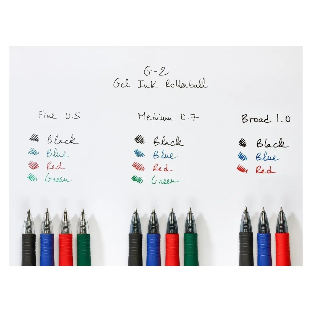Pilot G-2 Gel Ink Rollerball pen 07 Tip 3.webp