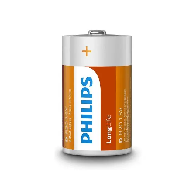 Philips Batteries Zinc D (2 Pack)