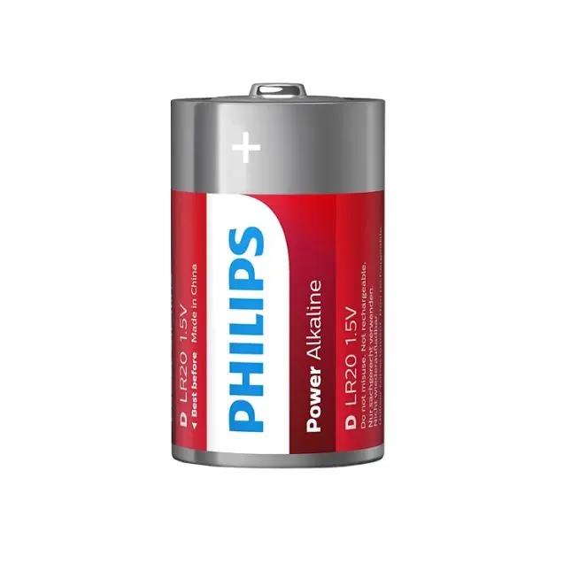 Philips Batteries Power Alkaline D (2 Pack)