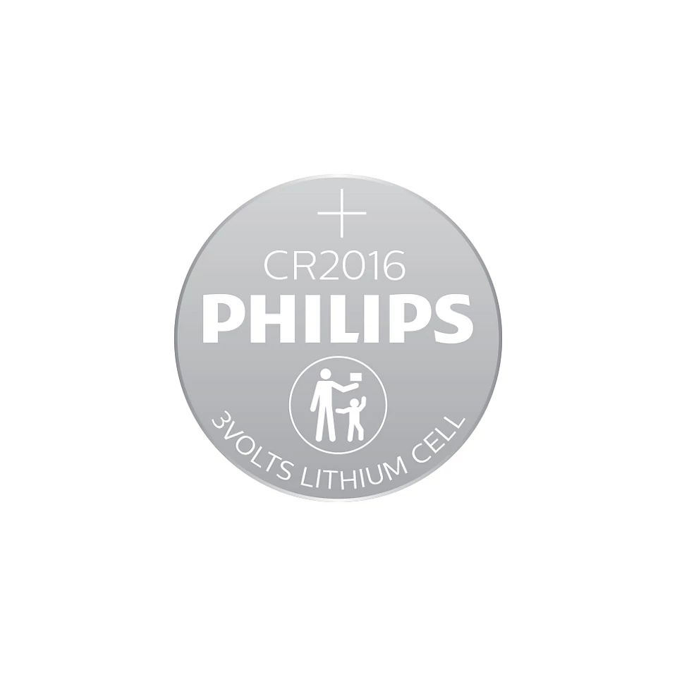 Philips Batteries Lithium Coin CR2016 (5 Pack)
