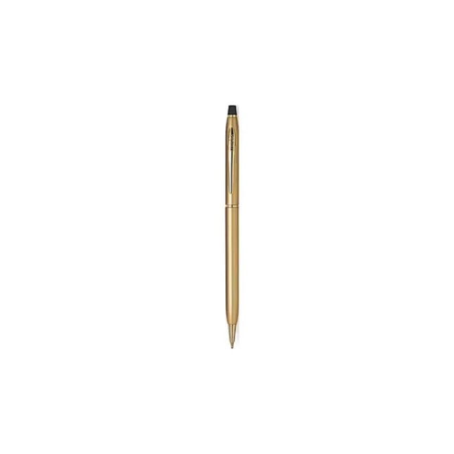 Montex Atlas Gold Ball Pen, Stainless steel clip, fine tip