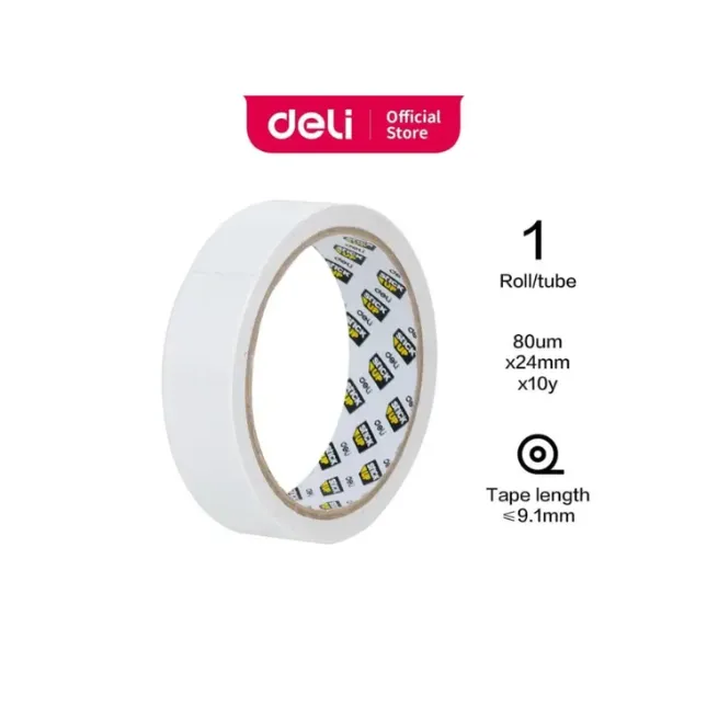 Deli Double-Sided Tape 24mm 10Y