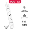 Deli T406 Power Strip - 6 inputs - 5M