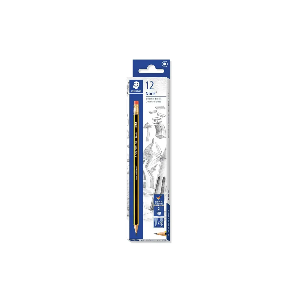 Staedtler Noris Rubber Tip Pencils – Pack of 12
