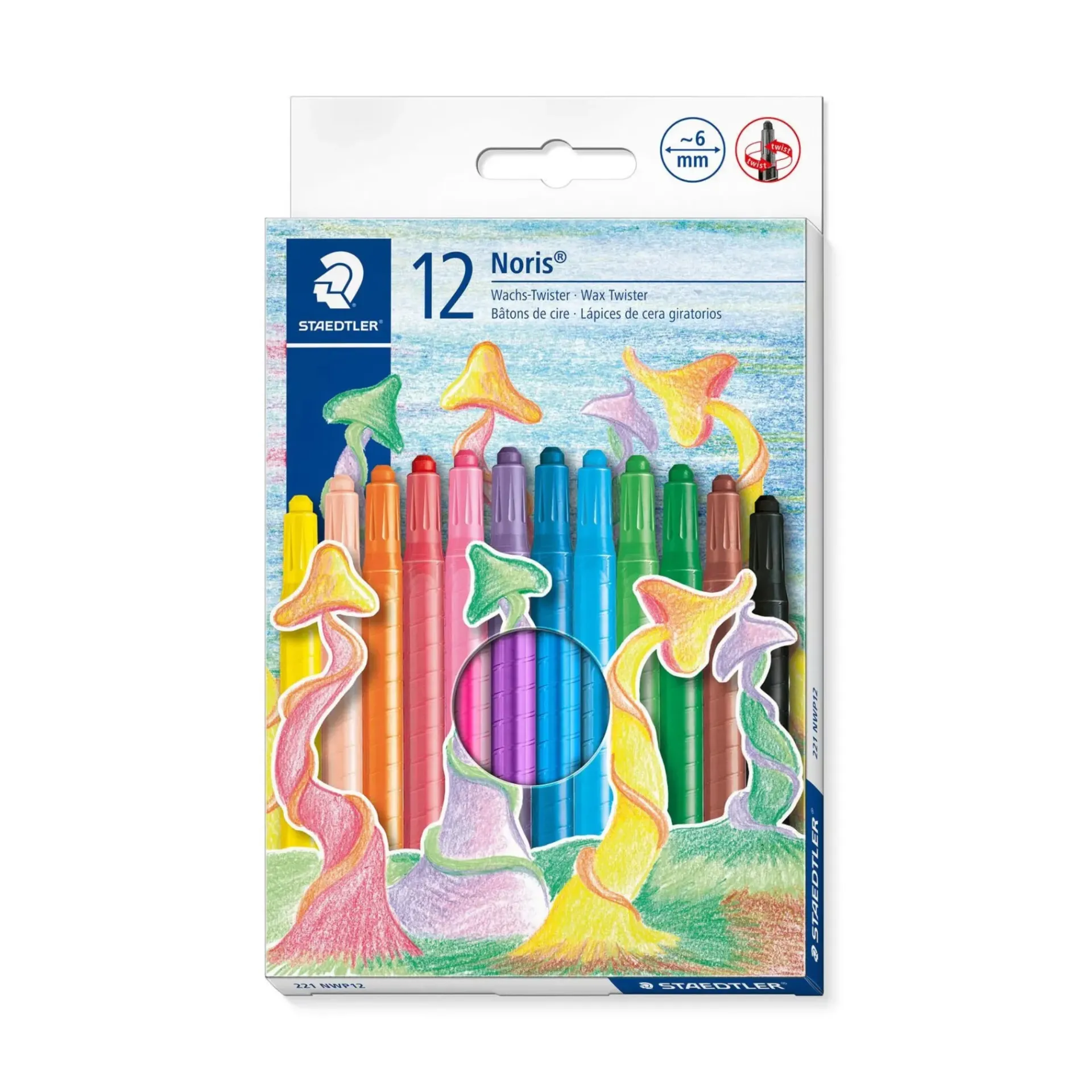 Staedtler Noris 221 Wax Twister Crayons Pack Of 12