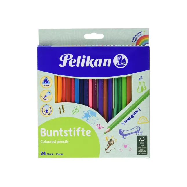 Pelikan Coloured Pencils Hexagonal 24pcs