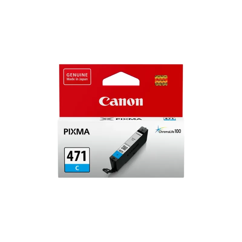Original Canon 471 Cyan Ink Cartridge