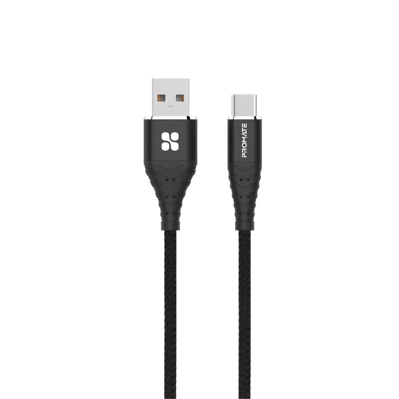 Promate Ccord-1.BLACK, USB-C Data Sync & Charge Cable