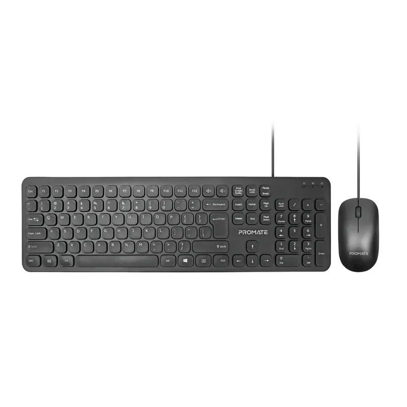 Promate Cmbo-KM2.E/A, Wired KeyBoard & Mouse