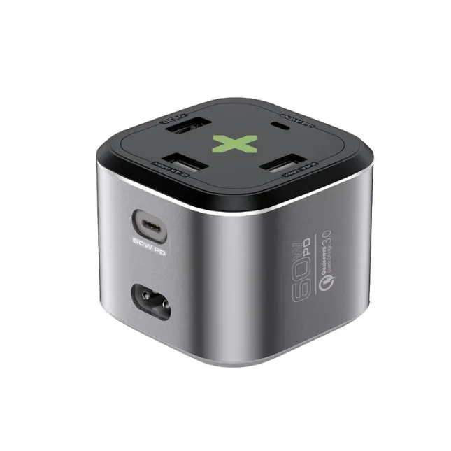 Promate POWERCUBE-PD80.UK-GR, Port Charging Station