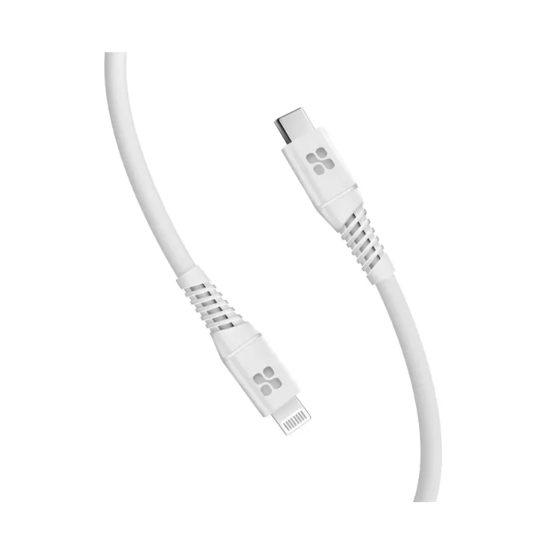 Promate powerline-CI120 - White Data Sync & Charge Cable