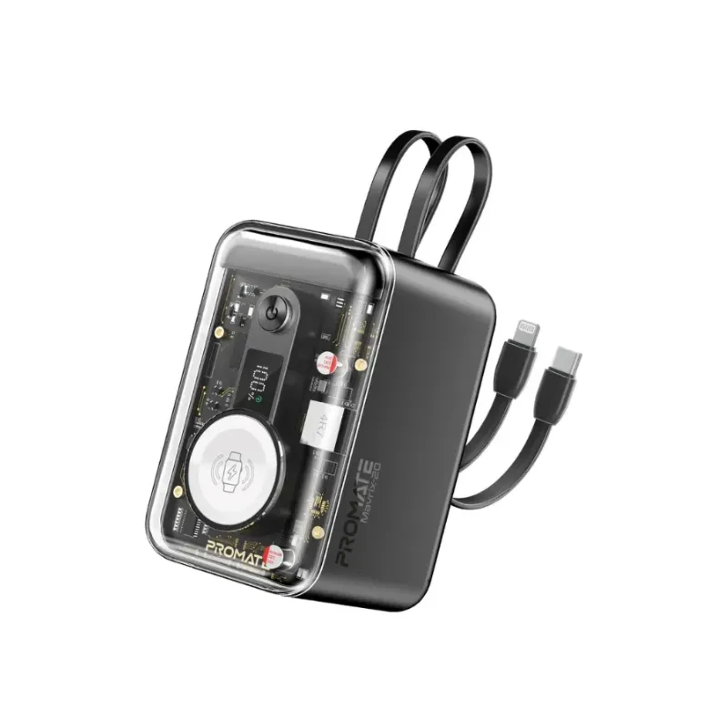 Promate Mavrix-20.Black, Power Bank USB-C