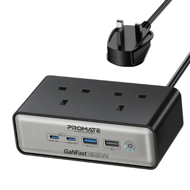 Promate PowerBrix-GaN65, Charging Station
