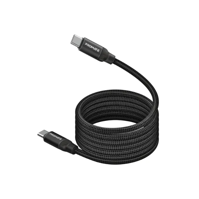 Promate Springy.Black, USB-C Cable