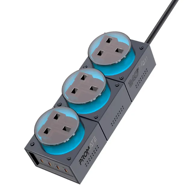 Promate PowerBrix-GaN240W, Desktop Charging Station
