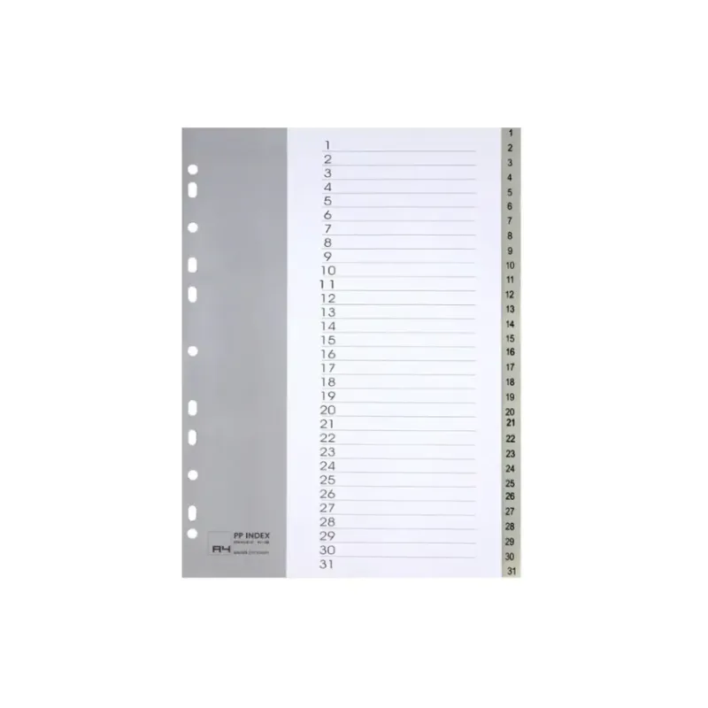1-31 Plastic Dividers
