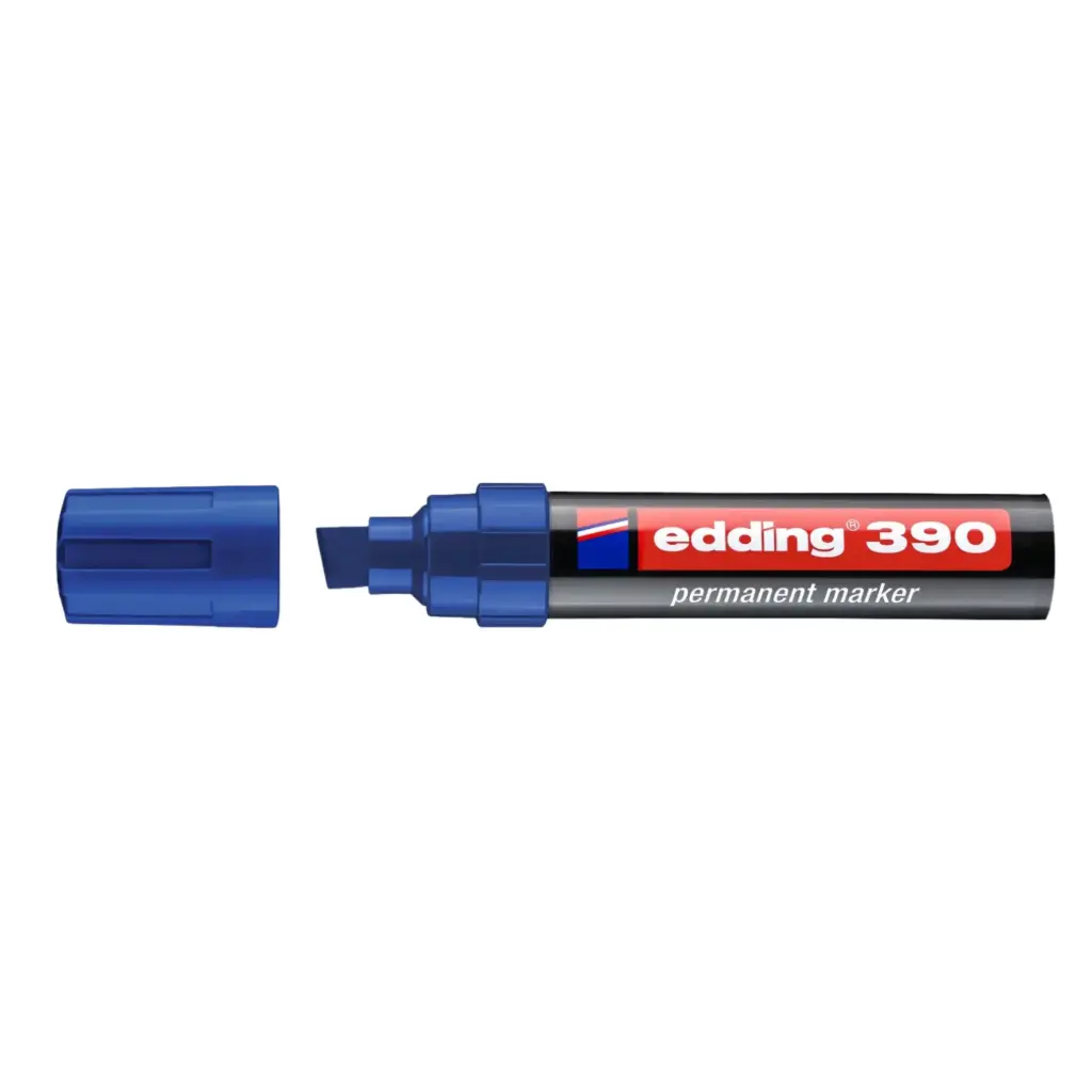 Edding 390 Permanent Marker - Blue Large Markings