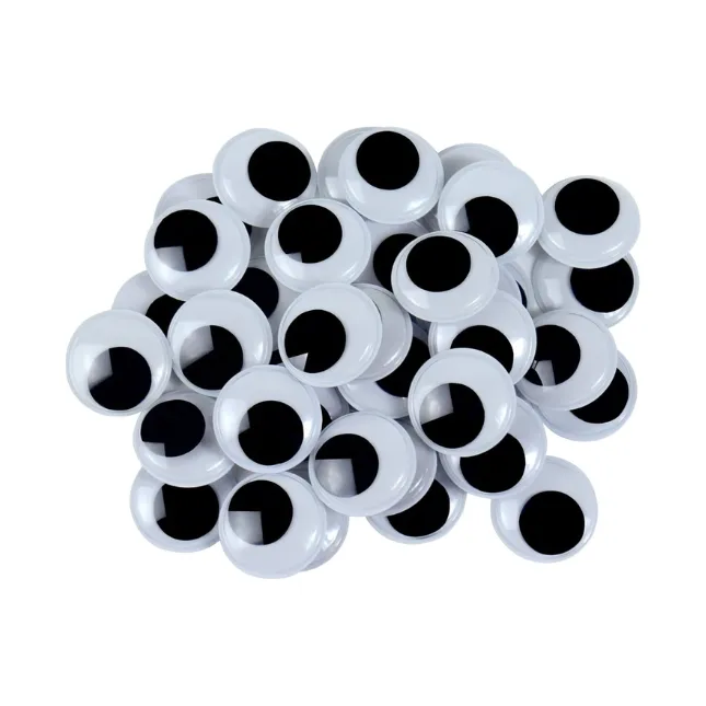 Wiggle Googly Eyes, Self Adhesive, Medium Size 20 Pieces