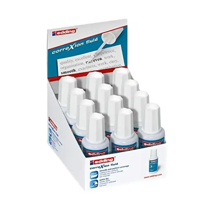 Edding Display 7720 Correction Fluid Pack  (12 Pack)