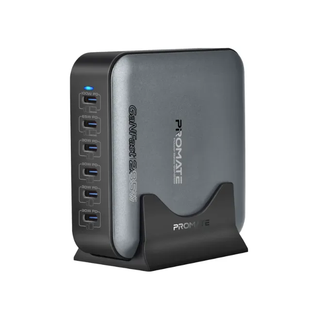 Promate PowerBase-GaN285W, Charging Station