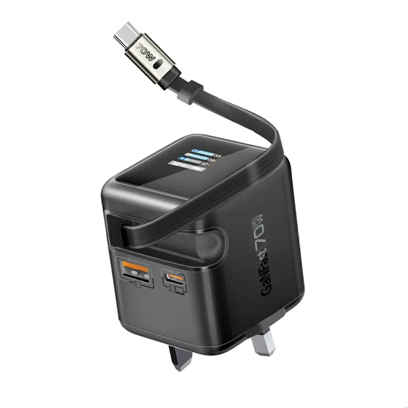 Promate Cubix-R70.Black, Charger USB-C