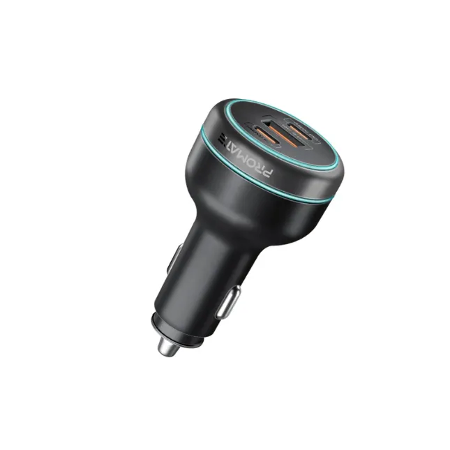 Promate PowerDrive-230W Car Charger with Dual Power Delivery