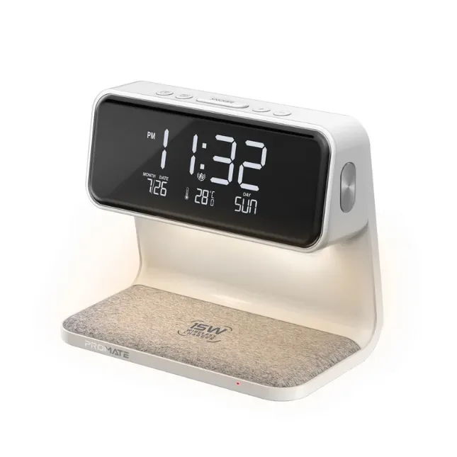 Promate Lumix 15W LED Alarm Clock