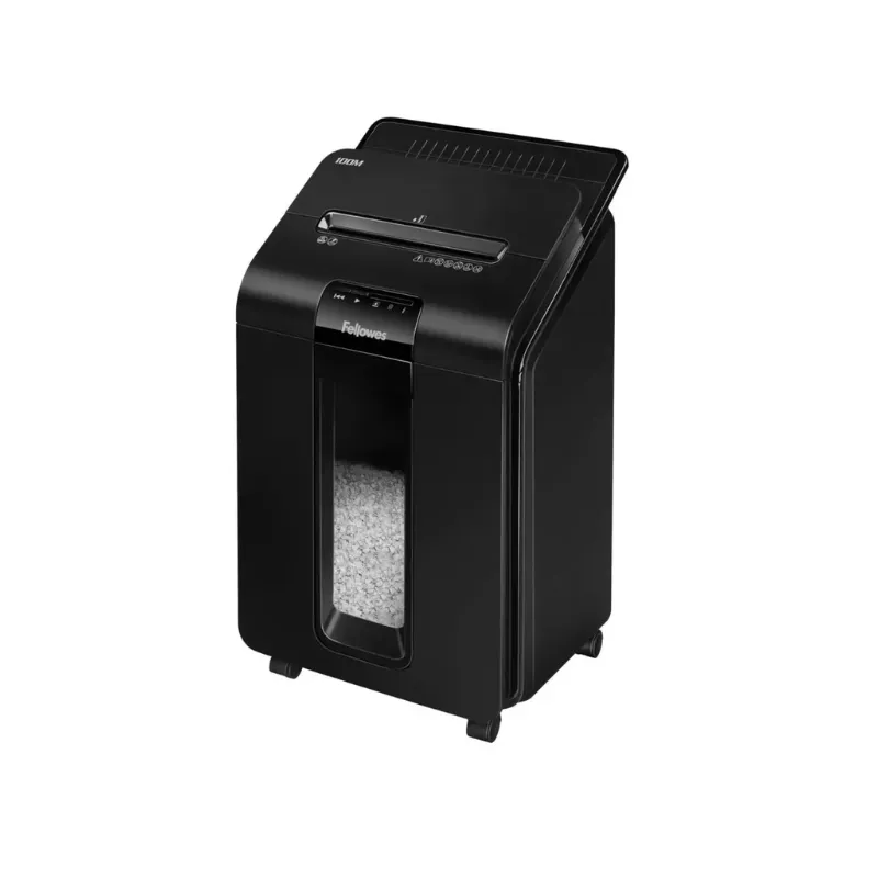 Fellowes AutoMax 100M Mini-Cut Auto Feed Shreds Up to 100 Sheets