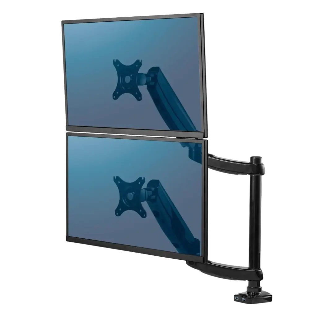Fellowes Platinum Series Dual Stacking Adjustable Monitor Arm