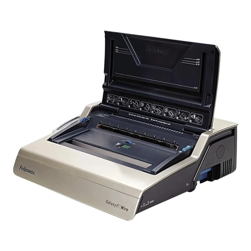 Fellowes Galaxy-E Electric Wire Binding Machine w/ Starter Kit